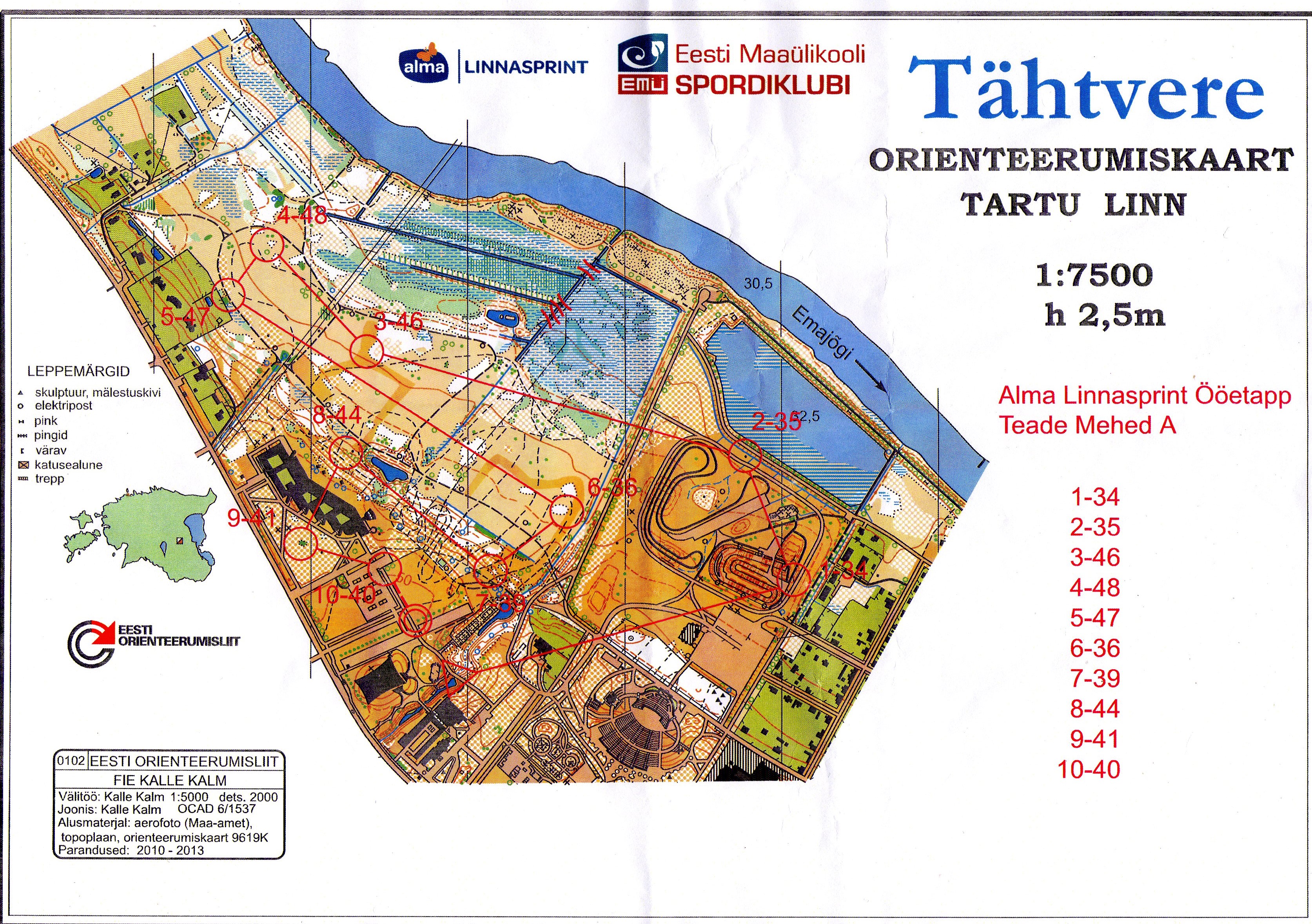 Tartu Öine linnasprint (TEADE) (12.08.2013)