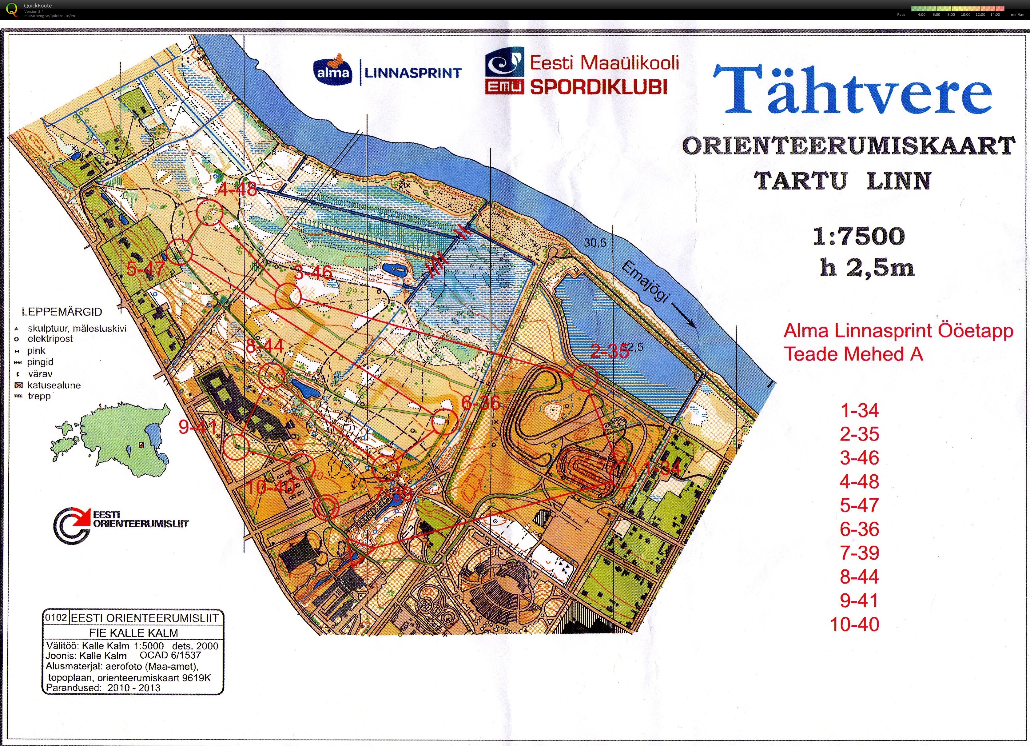 Tartu Öine linnasprint (TEADE) (12-08-2013)
